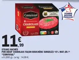 E.Leclerc Convivial Steaks Hachés offre