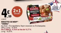 E.Leclerc CHARAL BOULETTES AU BŒUF offre