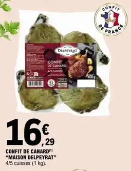 E.Leclerc MAISON DELPEYRAT CONFIT DE CANARD offre