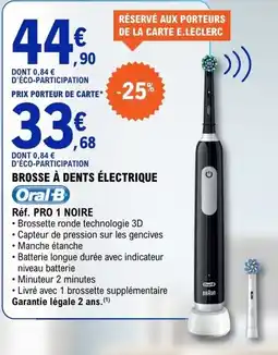 E.Leclerc Oral-B Brosse à dents électrique offre