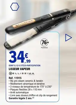E.Leclerc ELLISSIMA Lisseur vapeur offre