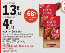 E.Leclerc CÔTE D'OR Blocs offre