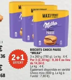E.Leclerc Milka Biscuits Choco Pause offre