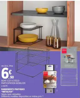 E.Leclerc Rangements pratiques "metaltex" offre