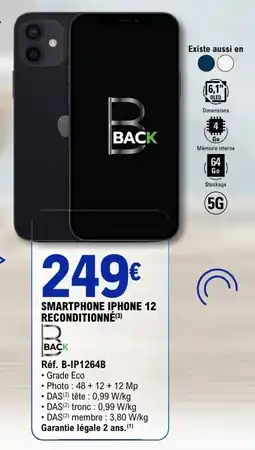 E.Leclerc BACK SMARTPHONE IPHONE 12 offre