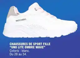 E.Leclerc Sport SKECHERS CHAUSSURES DE SPORT FILLE offre