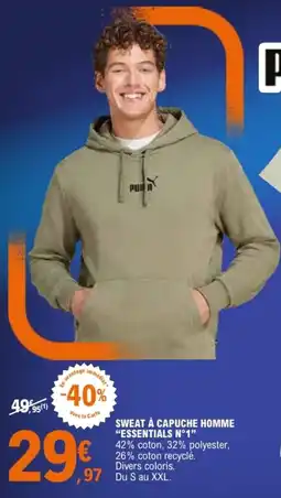 E.Leclerc Sport PUMA Sweat à capuche homme offre