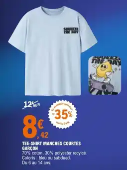 E.Leclerc Sport SQUEEZE THE DAY TEE-SHIRT MANCHES COURTES GARÇON offre
