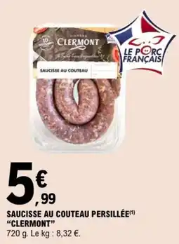 E.Leclerc Clermont Saucisse au couteau offre