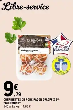 E.Leclerc Clermont Crêpinettes de porc offre