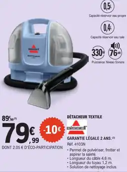 E.Leclerc Bissell Détacheur textile offre