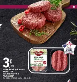 E.Leclerc AL QASSAB Steak haché pur bœuf offre