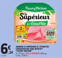 E.Leclerc Fleury Michon Jambon le supérieur offre