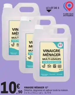 E.Leclerc VINAIGRE MÉNAGER offre