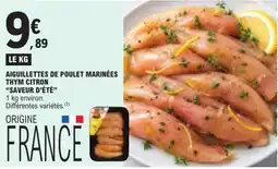 E.Leclerc AIGUILLETTES DE POULET MARINÉES offre