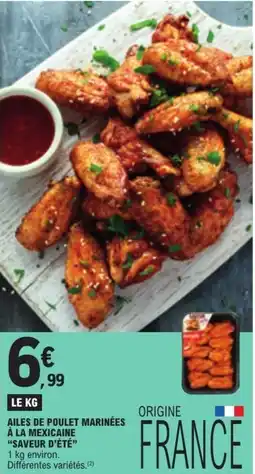 E.Leclerc Ailes de poulet marinées offre