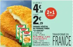 E.Leclerc Végétal Croques végétal au fromage fondu offre