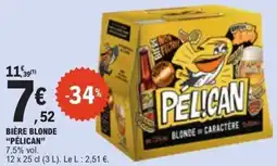 E.Leclerc PELICAN BIÈRE BLONDE offre