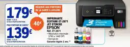 E.Leclerc EPSON IMPRIMANTE ECOTANK ET-2871 offre