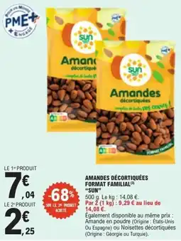 E.Leclerc SUN Amandes décortiquées offre