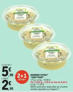 E.Leclerc Croc'Frais Houmous Extra offre
