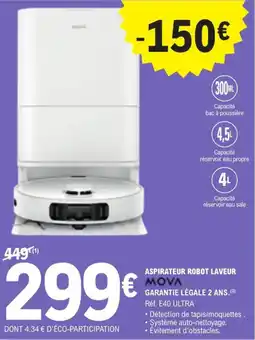 E.Leclerc MOVA Aspirateur robot laveur offre