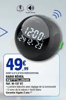 E.Leclerc MUSE Radio réveil offre