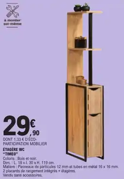 E.Leclerc TIMEO ÉTAGÈRE WC offre