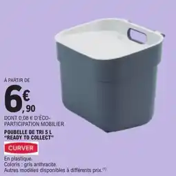 E.Leclerc CURVER Poubelle de tri 5 L offre