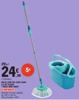E.Leclerc LEIFHEIT BALAI LAVE SOL AVEC SEAU offre