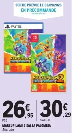 E.Leclerc Microids MARSUPILAMI 2 SALSA PALOMBIA offre