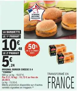 E.Leclerc Charal Original Burger Cheese offre