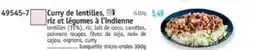 Maximo Curry de lentillesriz et a l'indienne offre