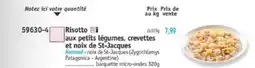 Maximo Risotto aux petits legumes crevettes et noix de st-jacques offre