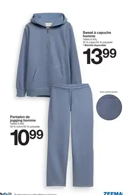 Zeeman Sweat à capuche homme offre