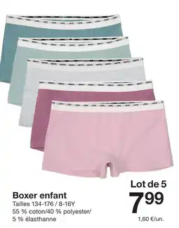 Zeeman Boxer enfant offre