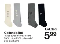 Zeeman Collant bébé offre