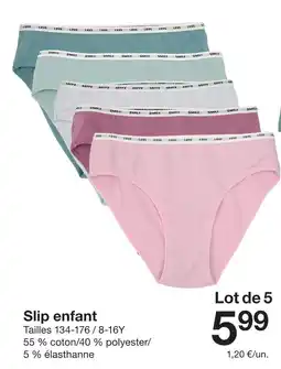 Zeeman Slip enfant offre