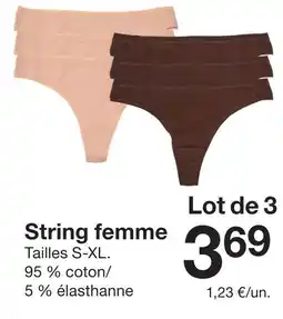 Zeeman String femme offre