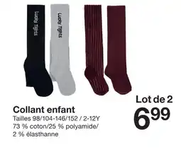 Zeeman Collant enfant offre