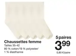 Zeeman Chaussettes femme offre