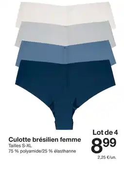 Zeeman Culotte brésilien femme offre