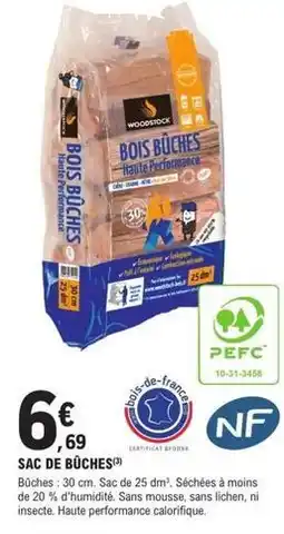 E.Leclerc Brico Woodstock - sac de buches offre