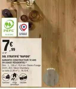E.Leclerc Brico Dim - sol stratifié rapido offre