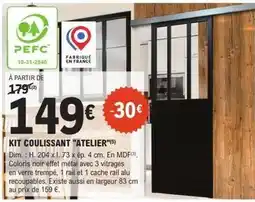E.Leclerc Brico Dim - kit coulissant atelier offre