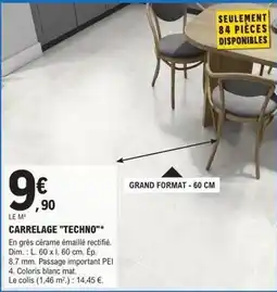 E.Leclerc Brico Dim - carrelage technq offre