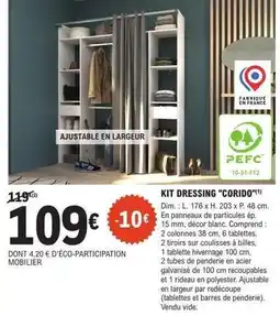 E.Leclerc Brico Dim - kit dressing corido offre