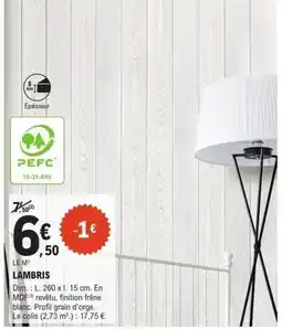 E.Leclerc Brico Dim - lambris offre
