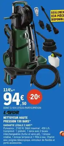 E.Leclerc Brico Lavor - nettoyeur haute pression offre