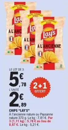 E.Leclerc Express Lay's - chips offre